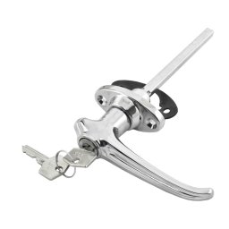 Handtag med lås förkromat Rosett c/c 44mm