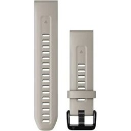 Garmin QuickFit 20-klockarmband, ljust sandfärgad silikon