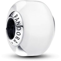 Pandora Moments White Mini Murano Glass Charm Sterling silver berlock 793118C00