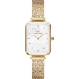 Daniel Wellington Quadro Pressed Piano Lumine Gold MOP White DW00100582