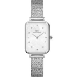 Daniel Wellington Quadro Pressed Piano Lumine Silver MOP White DW00100580