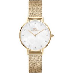 Daniel Wellington Petite 28 Pressed Piano Lumine Gold MOP White DW00100594