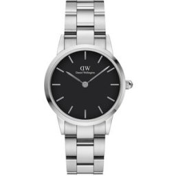 Daniel Wellington Iconic Link 28 Silver Black DW00100208