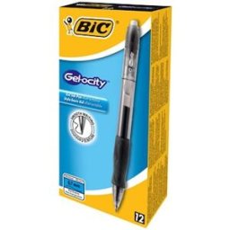 Gelkulpenna BIC Gelocity Medium Svart, 0.7mm 12st