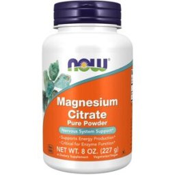 Now Magnesium Citrate Powder 227 G