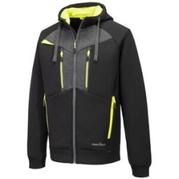 Hoodie zip PW DX472 svart M