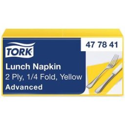 Servett TORK Lunch 2-lags gul 200/fp