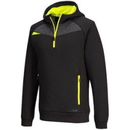 Hoodie halfzip PW DX467 svart S