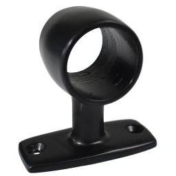Mellanstöd, svart pulverlackad aluminium för 30 mm rör