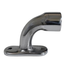 Rörbeslag ändstycke i polerad aluminium 24 mm