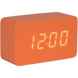 Karlsson väckarklocka Spry Tube LED bright orange KA5983OR
