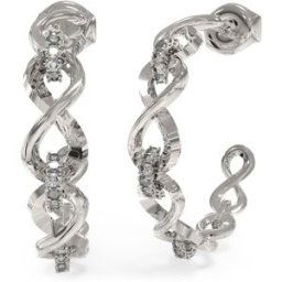 GUESS Endless dream silverfärgad infinity hoops JUBE03267JWRHT/U
