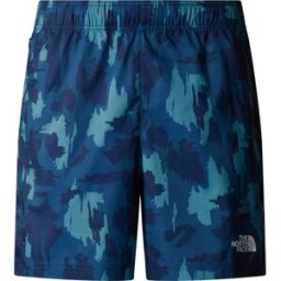 The North Face Men's Mountain Athletics 24/7 7" Printed Shorts Summit Navy Aop Print S