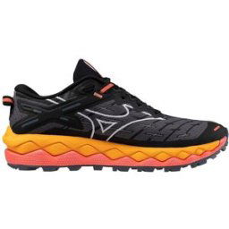 Mizuno Women's Wave Mujin 10 Black/White/Hot Coral 36.5