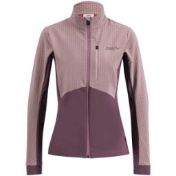 Swix Women's Pace Hybrid Full Zip Midlayer Light Plum/Plum XL