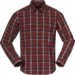 Bergans Men's Tovdal Shirt Amarone Red/Dark Shadow Grey Check S