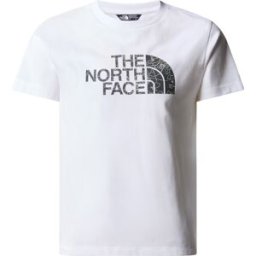 The North Face Boys' Easy T-Shirt TNF White/Asphalt Grey S