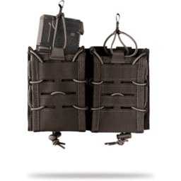 Mil-Tec Open Top Flex Dubbel Magasinficka 5.56/7.62 (Färg: Svart)