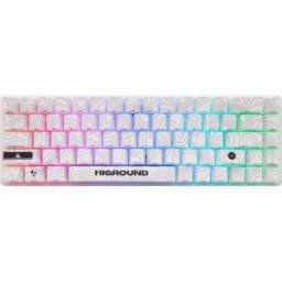 Higround Snowstone Base 65 Hotswap Gaming Tangentbord - Ansi [White Flame]