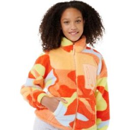 Rip Curl Juniors' High Tide Polar Fleece Bright Red 10/S