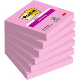 Post-it SS-Notisar 76x76 rosa 6st