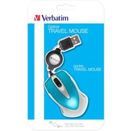 VERBATIM Go Mini Optical Travel Mouse Caribbean Blue 4st