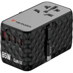 VERBATIM Charge Travel Adapter Diamond 85W Ret Cable CNT-02 20st