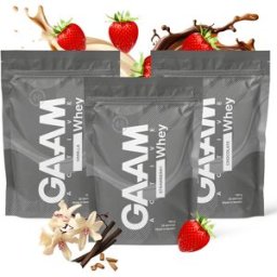 3 X Gaam Active Whey Proteinpulver 900 G