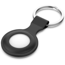 Tiera silikon Apple AirTag nyckelring svart