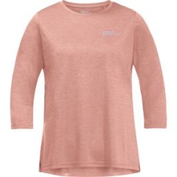 Jack Wolfskin Women's Crosstrail 3/4 Tee Rose Dawn XS