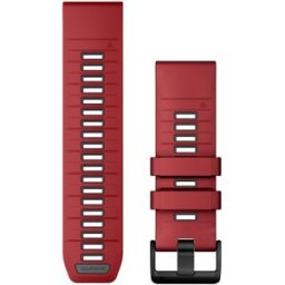 Garmin Quickfit 26 mm silikonarmband marsala röd 010-13393-06
