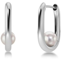 Edblad Modernist Pearl hoopörhängen S Steel 127460