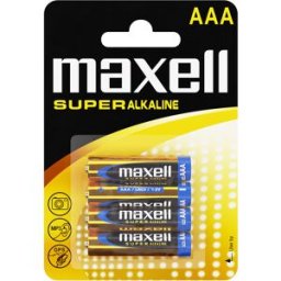 Maxell LR03 Super alkaline (AAA) batterier 4-Pack