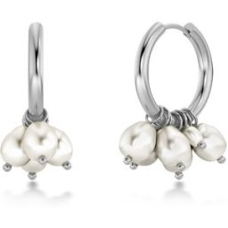 Edblad Pearl signet hoops silverfärgade 127829