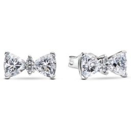 Pandora Timeless Bow örhänge clear cz 293506C01