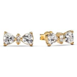 Pandora Timeless Bow 14k gold plated örhänge 263507C01