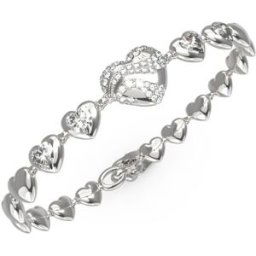 GUESS In my heart silverfärgat armband JUBB04492JWRHS