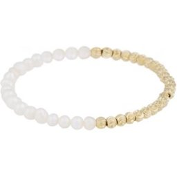 SNÖ of Sweden Gisele elastiskt armband g/white 1341-3400362