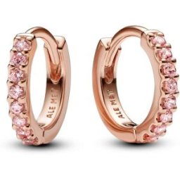 Pandora Timeless 14k rose gold plated örhänge pink cz 283015C01