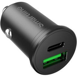 Smartline Billaddare 45W, USB-C PD & USB-A