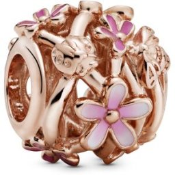 Pandora Openwork Pink Daisy Flower charm 788772C01