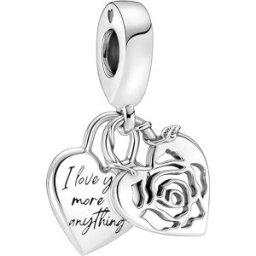 Pandora berlock dangle Rose Heart Padlock 790086C00