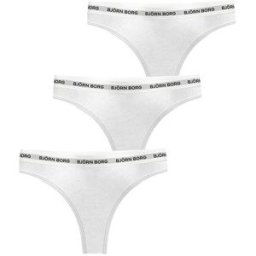 Björn Borg Logo Thong 3-pack Dam, XS, MULTIPACK 2