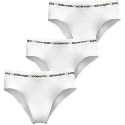 Björn Borg Logo Highwaist Brief 3-pack Dam, M, MULTIPACK 2