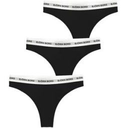 Björn Borg Logo Thong 3-pack Dam, M, MULTIPACK 1