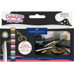 Fiberpenna FABER CASTELL Metallics 6/fp