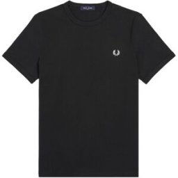Fred Perry The Ringer T-Shirt Herr, L, 102 Black