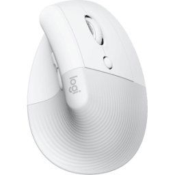 Lift Vertical Ergonomic Mouse for Business, White/Grey