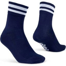 Gripgrab Original Stripes Crew Socks Navy Blue XS (35-38)
