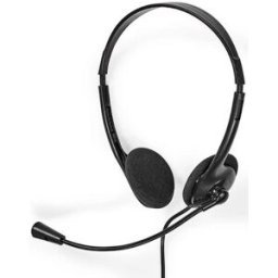 Headset NEDIS CHSTU110BK On-Ear USB-A/C